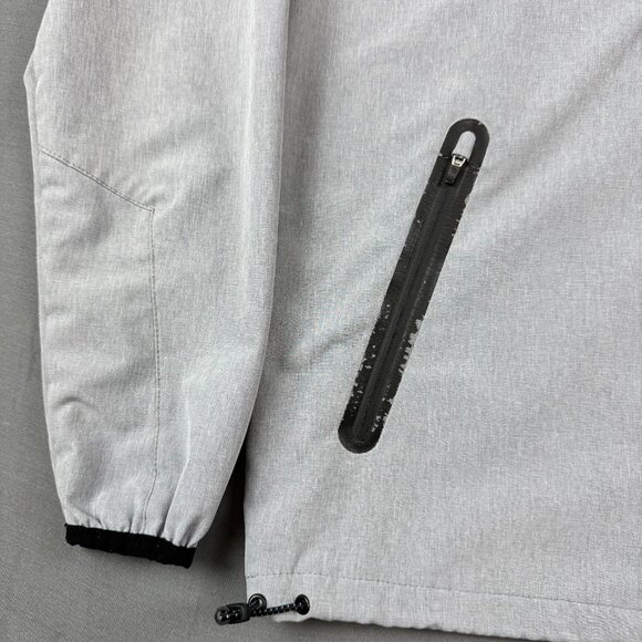 Rip Curl Jacket Mens Small Gray Anti Series Full Zip Hooded Windbreaker Surfing - Picture 2 of 6